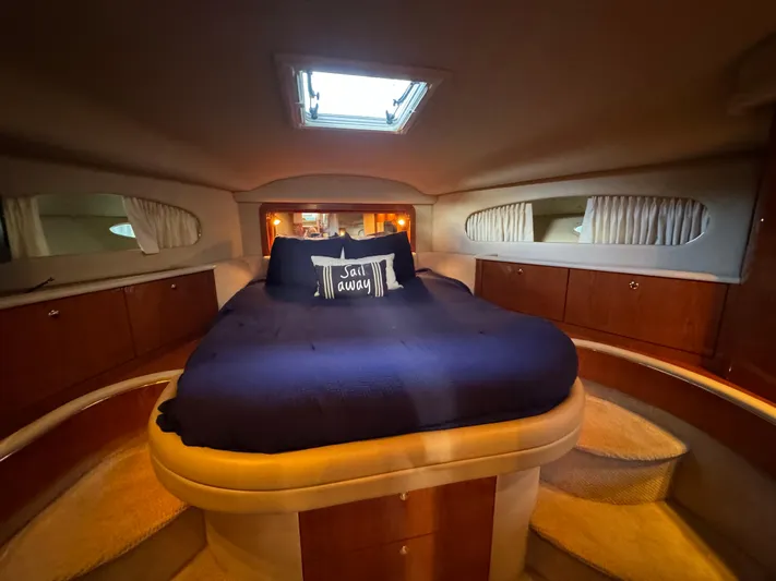 Fathom This Yacht Photos Pics Luxurious cabin interior of 2001 Sea Ray 420 Aft Cabin yacht.