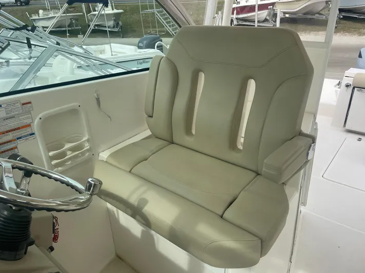  Yacht Photos Pics Helm seat of 2016 Pursuit DC 325 Dual Console boat.