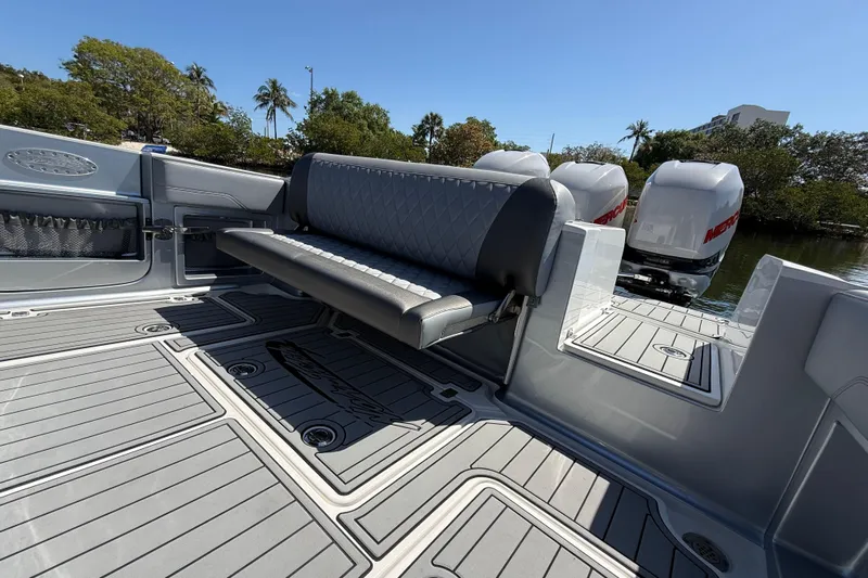  Yacht Photos Pics 2018 Nor-Tech 390 Sport Center Console boat with seating and Mercury engines.