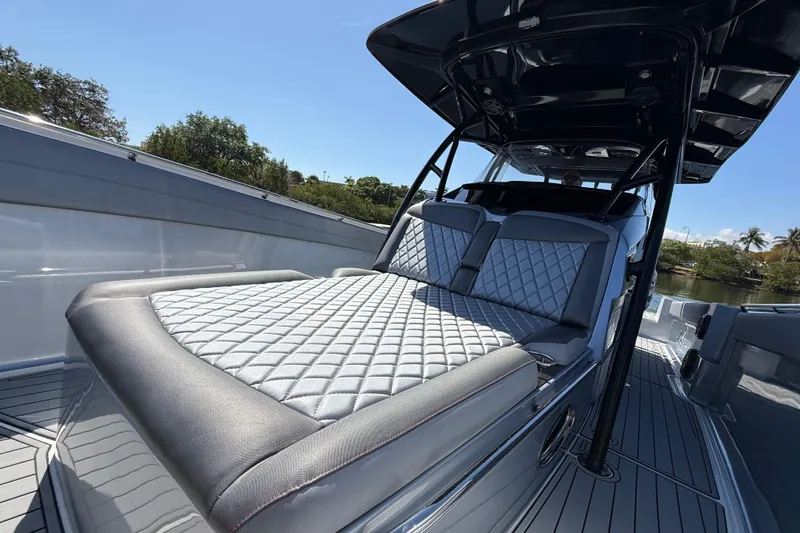  Yacht Photos Pics 2018 Nor-Tech 390 Sport Center Console with luxurious seating and sleek design.