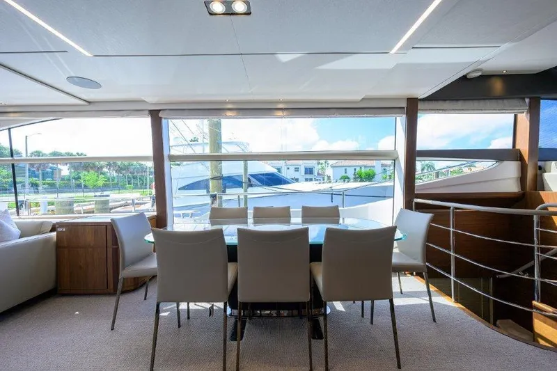  Yacht Photos Pics Princess 78 REAL SLICK - Interior Salon Dining
