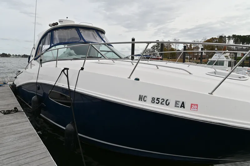 Pamlico Pirate Yacht Photos Pics 2008 Sea Ray 350 Sundancer docked at marina.