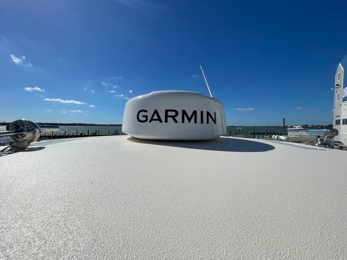  Yacht Photos Pics Garmin radar on Grady-White Canyon 326 boat, 2023 model.