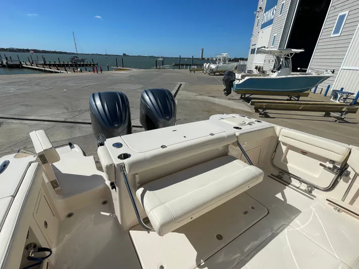  Yacht Photos Pics Grady-White Canyon 326 boat at dock, 2023 model.