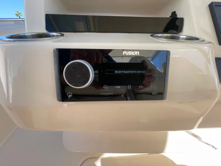  Yacht Photos Pics Fusion Bluetooth control on Grady-White Canyon 326, 2023 model.