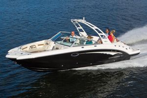 Manufacturer Provided Image: 2016 Chaparral 264 Sunesta boat cruising on water with passengers.