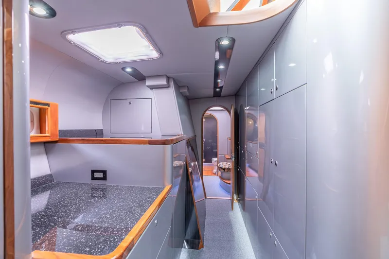 Your Next Boat Yacht Photos Pics Interior of 2025 Shuttleworth 52 AeroRig yacht, featuring sleek design and modern amenities.