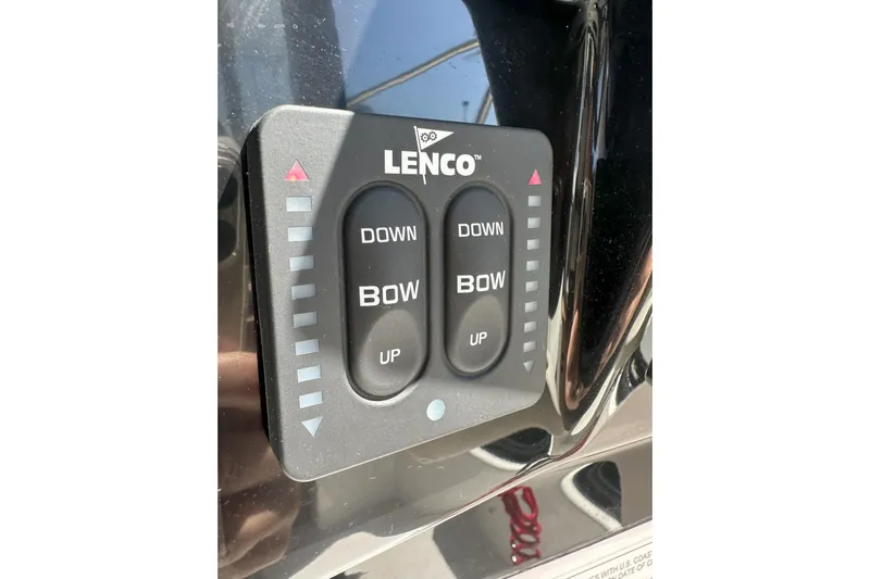 Destination Unknown II Yacht Photos Pics Lenco trim tab control panel on 2021 Jeanneau NC895 boat.