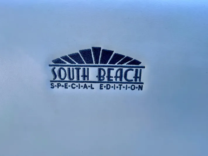 Tgis Yacht Photos Pics South Beach Special Edition logo on 2021 Cruisers Yachts 338 Bow Rider.