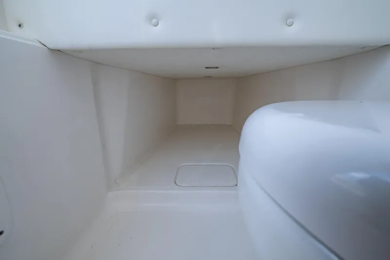  Yacht Photos Pics Interior storage compartment of 2023 Invincible 36 Open Fisherman boat.