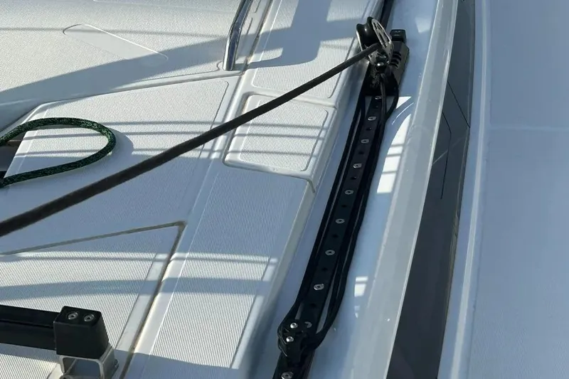  Yacht Photos Pics Deck of 2024 Beneteau First 44 sailboat with rigging details.