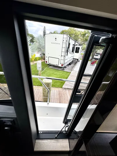 Self Made Yacht Photos Pics Helm Area Side Access Door - Open