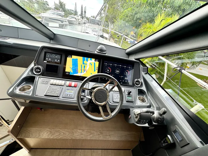 Self Made Yacht Photos Pics Main Helm w/ Garmin Electronics Package