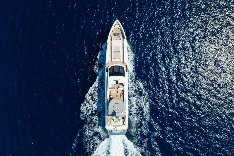 Zig Zag Ocean Yacht Photos Pics Admiral Regale 45 - Aerial View