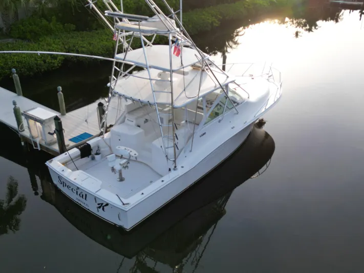 Special K Yacht Photos Pics Cabo 36 SPECIAL K - Starboard Aft Aerial Shot