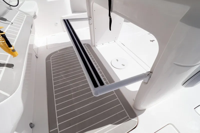  Yacht Photos Pics 2023 Intrepid 345 Valor boat interior with sleek, modern design and functional features.