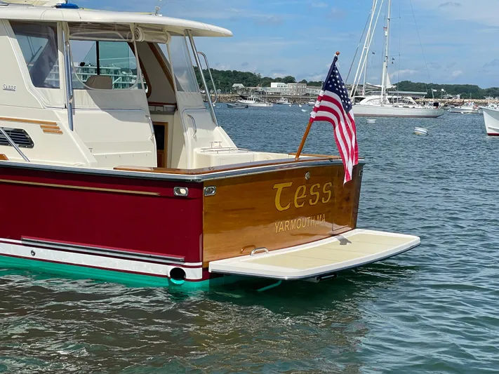 Tess Yacht Photos Pics Teak Transom