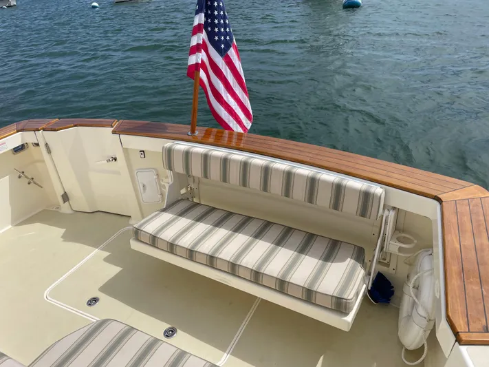 Tess Yacht Photos Pics Cockpit foldup seat