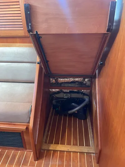 Tess Yacht Photos Pics Storage under stairs