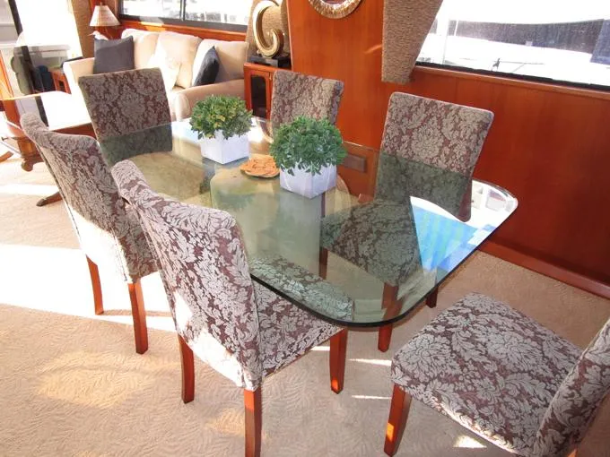 Sunset Drifter Yacht Photos Pics Dining Area