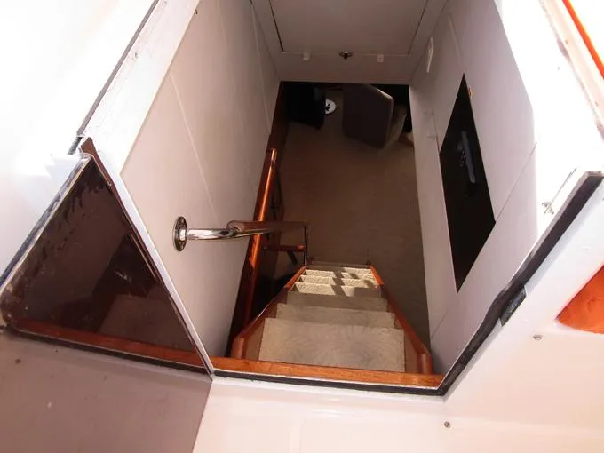 Sunset Drifter Yacht Photos Pics EZ Steps to Flybridge