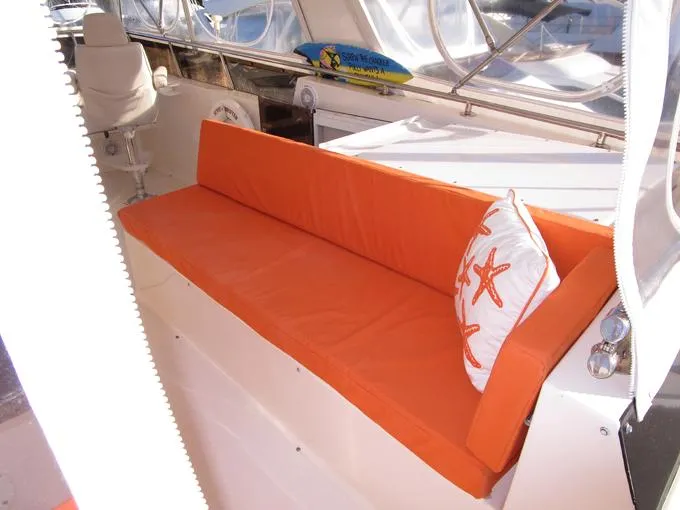 Sunset Drifter Yacht Photos Pics Flybridge Seating to Stbd.