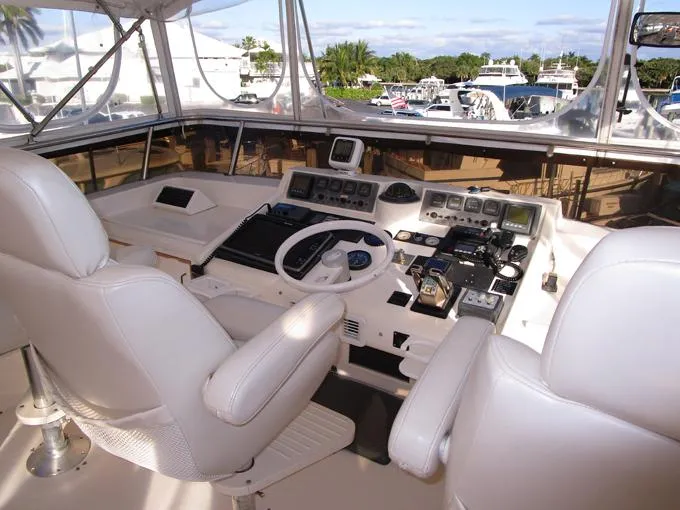 Sunset Drifter Yacht Photos Pics Flybridge Helm