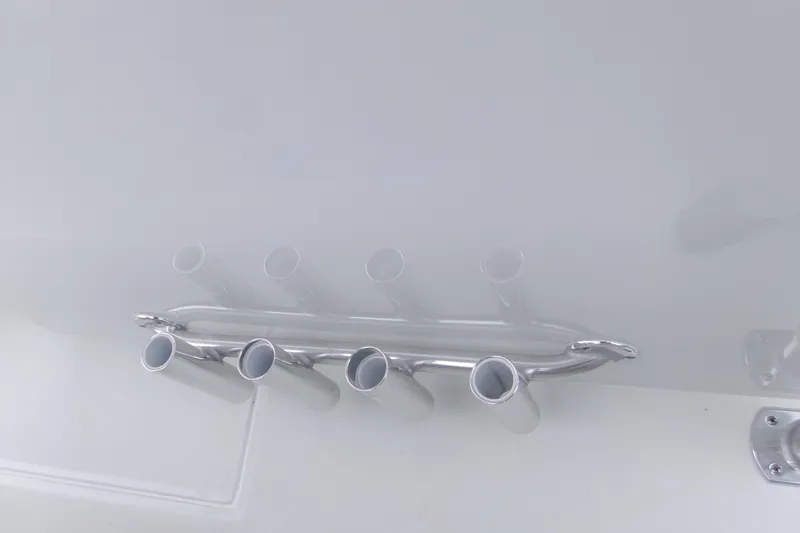  Yacht Photos Pics Rod holders on 2026 Contender 28 Tournament boat, sleek and functional design.