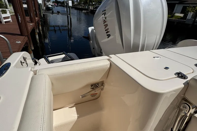  Yacht Photos Pics 2024 Grady-White Fisherman 236 boat with Yamaha engine, docked by the water.