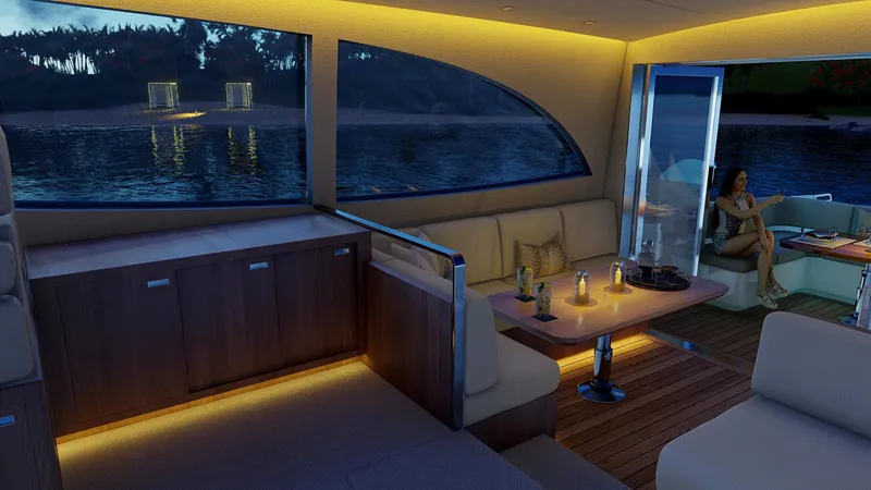 Eclipse 605 Yacht Photos Pics 605 Interior Galley