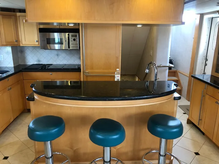 Evening Star Yacht Photos Pics Galley