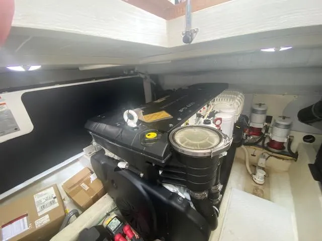  Yacht Photos Pics Engine room of a 2015 Sabre 42 Salon Express yacht.