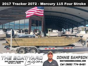 2017 Tracker 2072 boat with Mercury 115 Four Stroke engine at The Boatyard Louisiana.