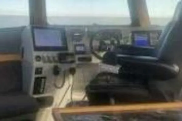 Alliance Yacht Photos Pics Cockpit of 2022 Custom Freestyle Marine 32 boat with navigation equipment.