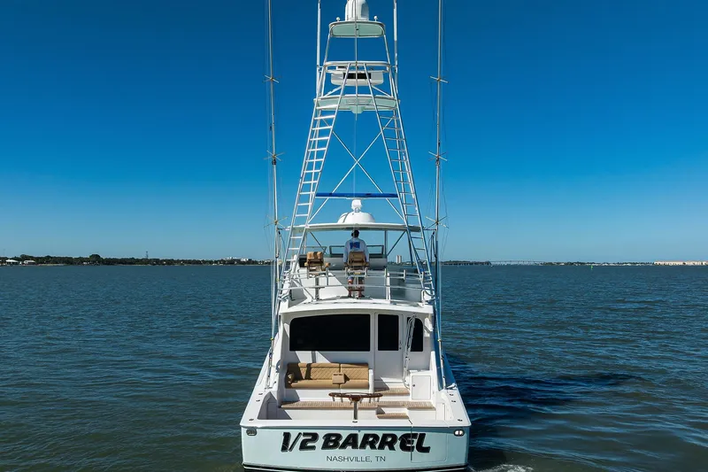 1/2 Barrel Yacht Photos Pics Transon View and Palm Beach Tower