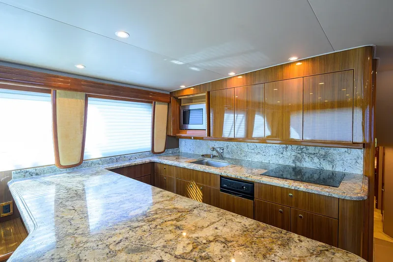 1/2 Barrel Yacht Photos Pics Honeycomb backed Granite countertops