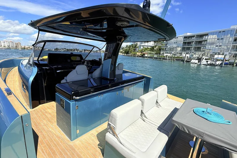  Yacht Photos Pics 2022 Solaris Power 44 yacht with sleek design, spacious deck, and modern amenities.