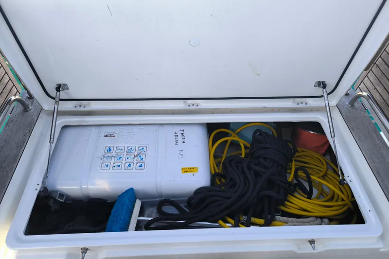 Thora Helen Yacht Photos Pics Cockpit Storage Locker View (2)