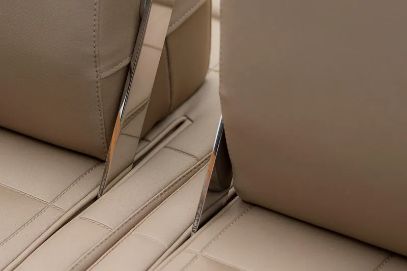  Yacht Photos Pics Luxurious beige leather seating detail on 2024 Pardo Yachts P43.