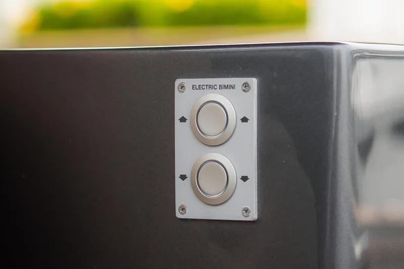  Yacht Photos Pics Electric bimini control panel on 2024 Pardo Yachts P43.