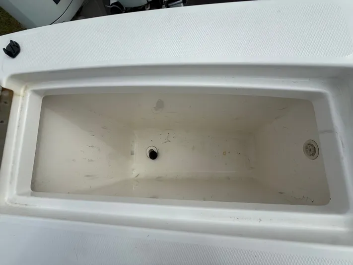 Drillin'n Billin Yacht Photos Pics Empty storage compartment on a 2017 Regulator 28 boat.