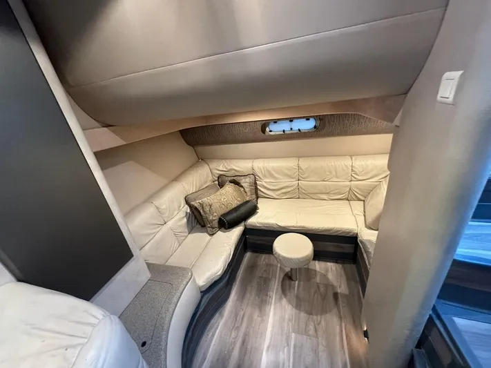 Cash Is King Yacht Photos Pics Interior of 2002 Formula 40 PC yacht with plush seating and modern decor.