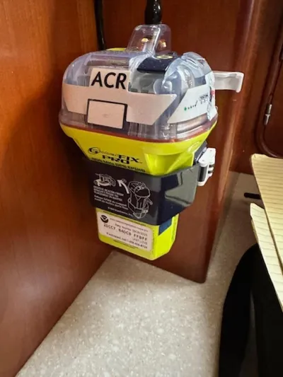 Last Love Yacht Photos Pics ACR GlobalFix PRO emergency beacon mounted on Passport 545 Vista, 2014 model.