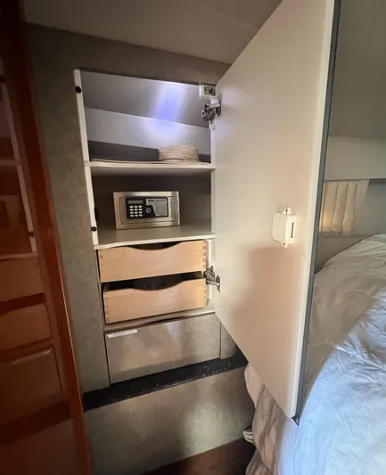 Gracie B Yacht Photos Pics Master Cabin Closet with Safe