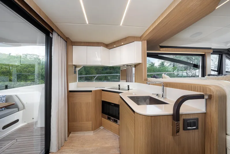 Four Sail Yacht Photos Pics Galley opens to outside