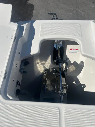 320 Vantage Yacht Photos Pics Anchor locker of the 2022 Boston Whaler 320 Vantage.