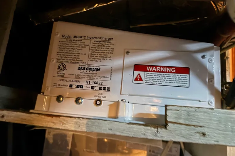 Lady Jake Yacht Photos Pics Inverter/charger model MS2812 in Bayliner 4550 Motoryacht, 1985.