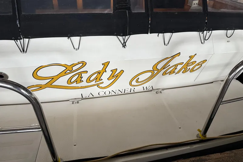 Lady Jake Yacht Photos Pics 1985 Bayliner 4550 Motoryacht "Lady Jake" docked in La Conner, WA.