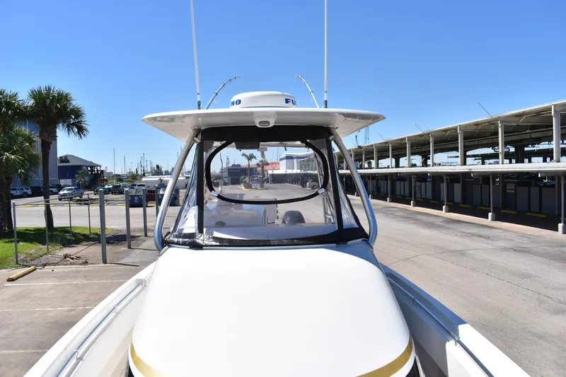 Black Friday Yacht Photos Pics 2008 Contender 36 Fish Around boat docked at marina.