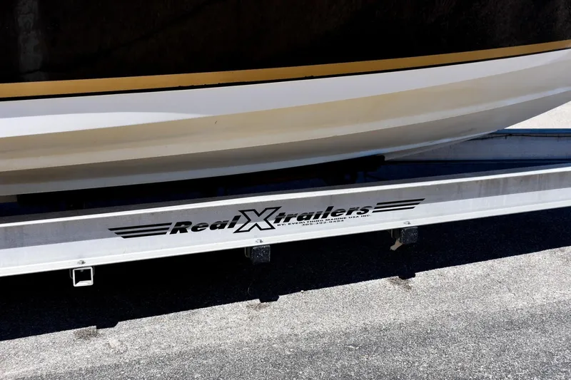 Black Friday Yacht Photos Pics 2008 Contender 36 Fish Around boat on Real X Trailers trailer.